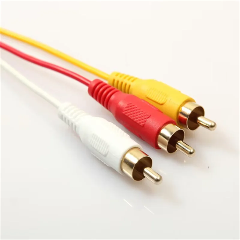 HDMI-compatible to 3RCA Cable 1.5M with HDMI 1.4 to AV Cord HD Audio Video Wire for Set Top Box