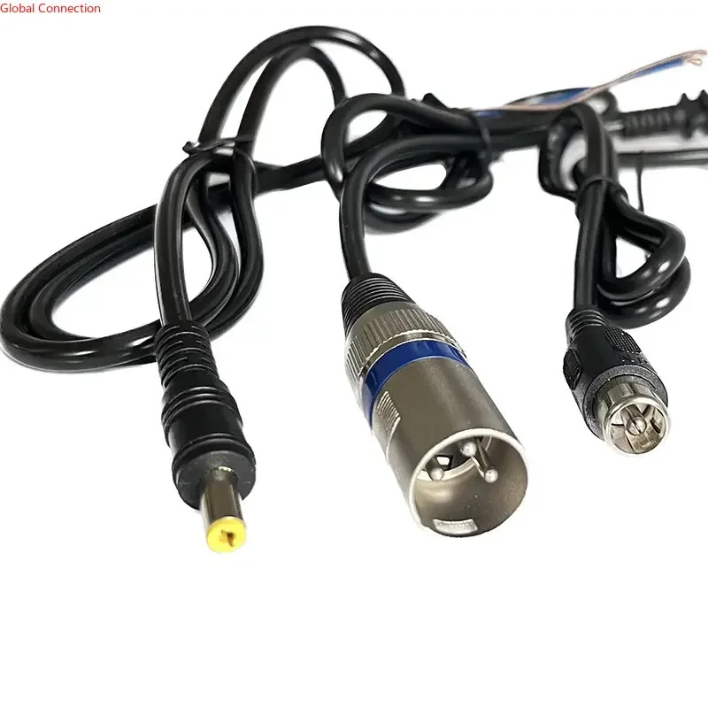 Electric Bicycle DC2.1XLR Head Video Plug Ebike 36/48V Lithium-ion Battery Charging Power Cord Charger Output Plug Power Cord