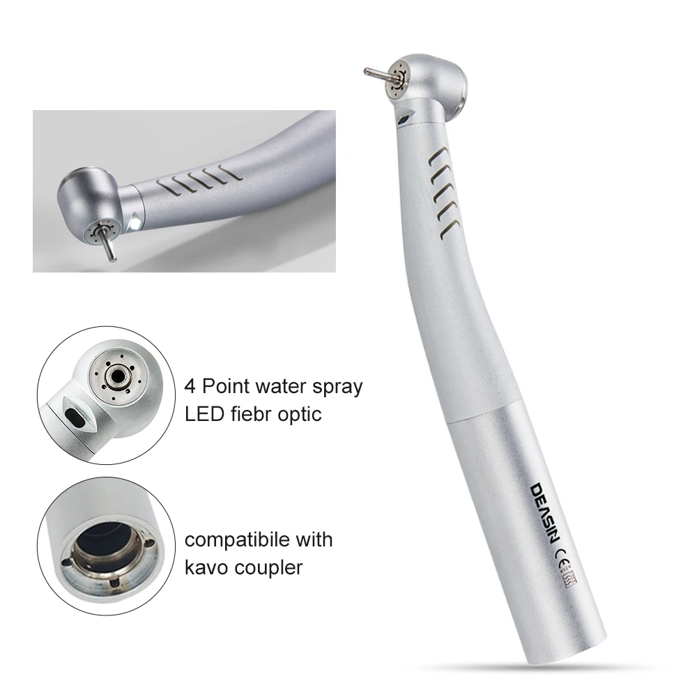 Dental K Type Dental High Speed  Fiber Optic LED Turbine Handpiece For KAVO Coupler 6 Holes Dental Material Tools