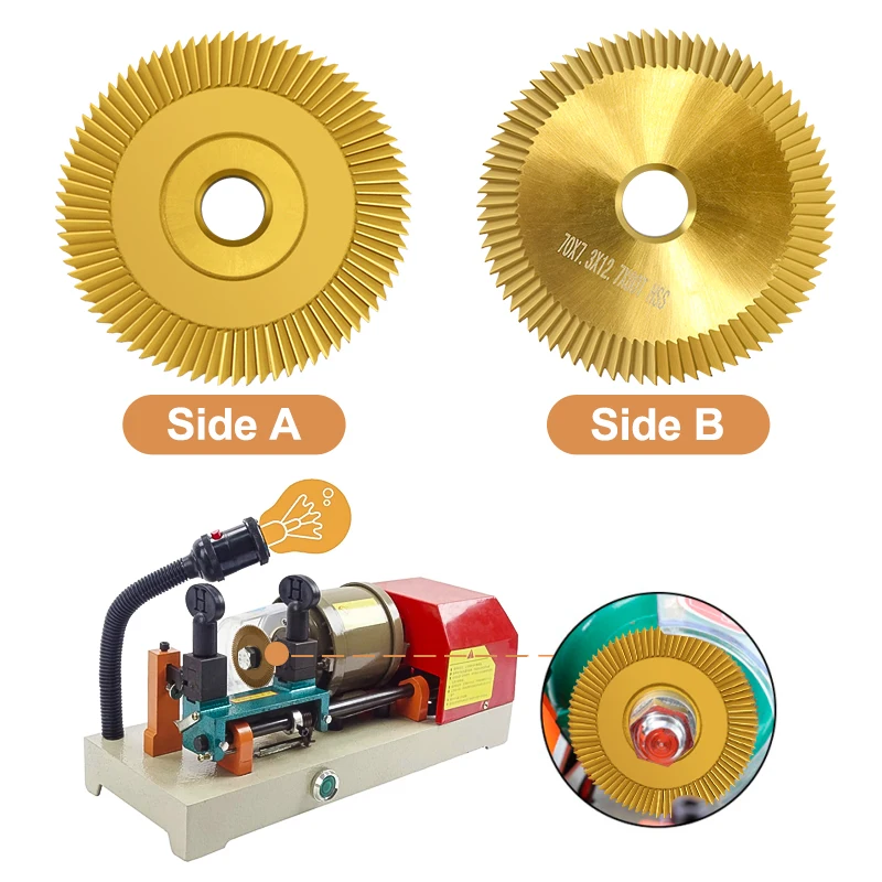 CMCP Saw Blade HSS 60mm/70mm Key Copy Machine Blade For Duplication Key Machine Milling Cutter Key Cutting Disc Locksmith Tool