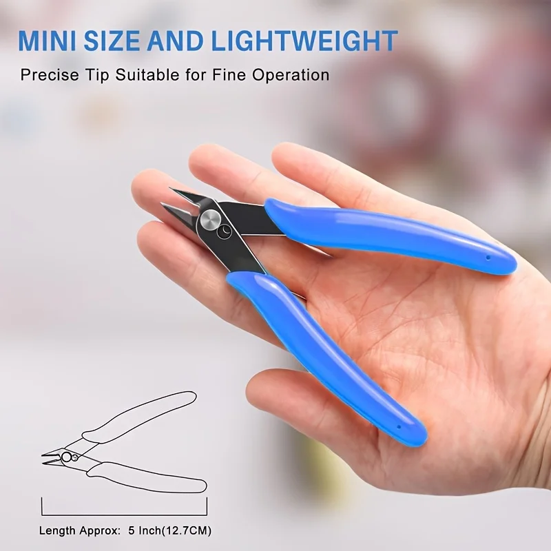 High Precision Carbon Steel Wire Snips Ideal for Jewelry Electronics and DIY Crafts Multi-Purpose Flush Cut Pliers