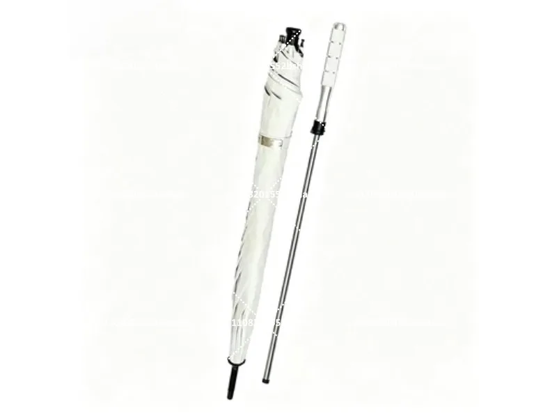 Self Defense Walking Cane Stick 2-in-1 Sturdy Windproof UV Protection Umbrella for Hiking Outdoor Rain