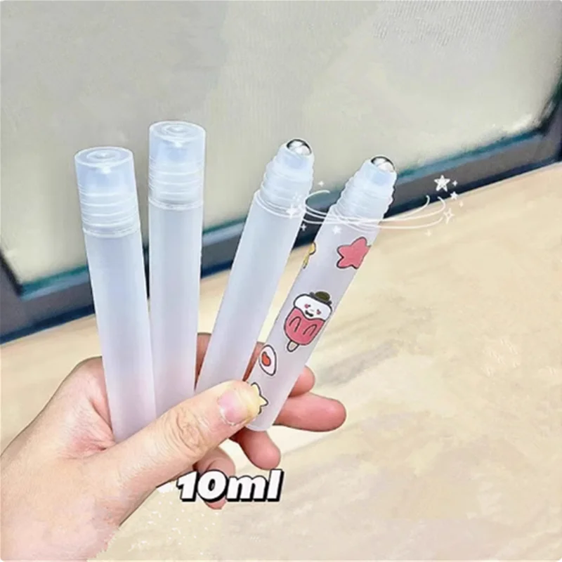 Botellas de Perfume de 10ml, botellas de Spray con bola de rodillo, dispensador de Perfume, botellas recargables de muestra portátiles vacías