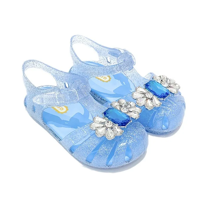 

Летние каникулы, пляжные вечерние повседневные сандалии, обувь принцессы для девочек, блестящая детская танцевальная обувь, повседневные сандалии для маленьких девочек
