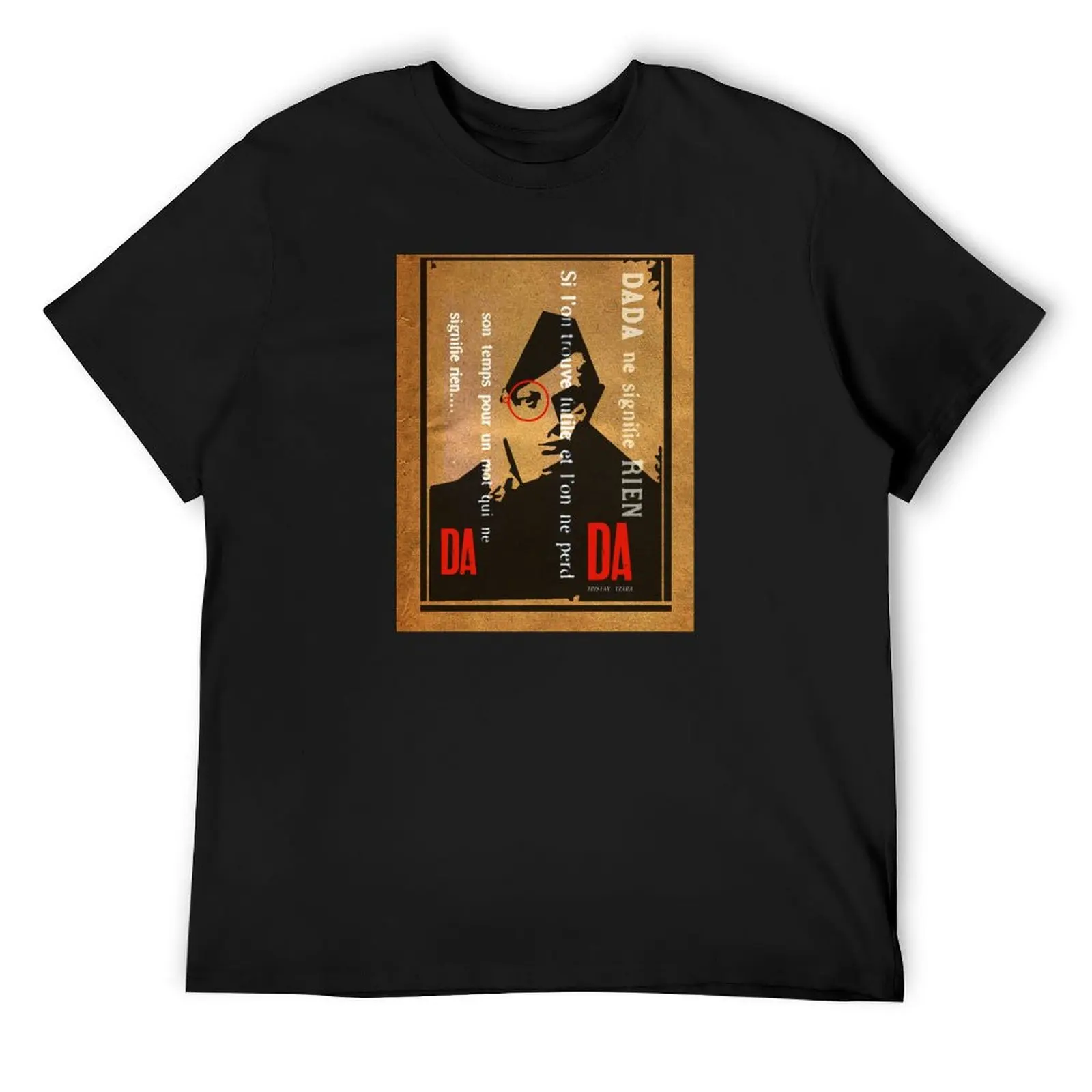 

Tristan Tzara T-Shirt vintage clothes oversized t shirt Luxury man mens graphic t-shirts anime