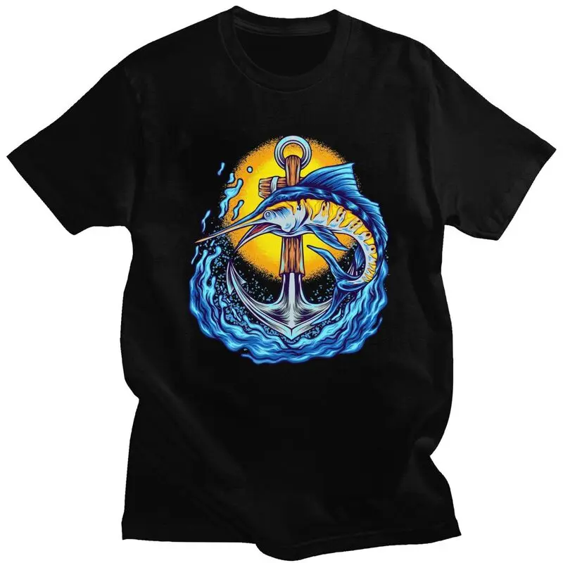 Custom Male Dive Diver Scuba Diving Anchor T Shirt Short Sleeves Cotton Tshirts T-shirt Casual Tees Loose Fit Clothing