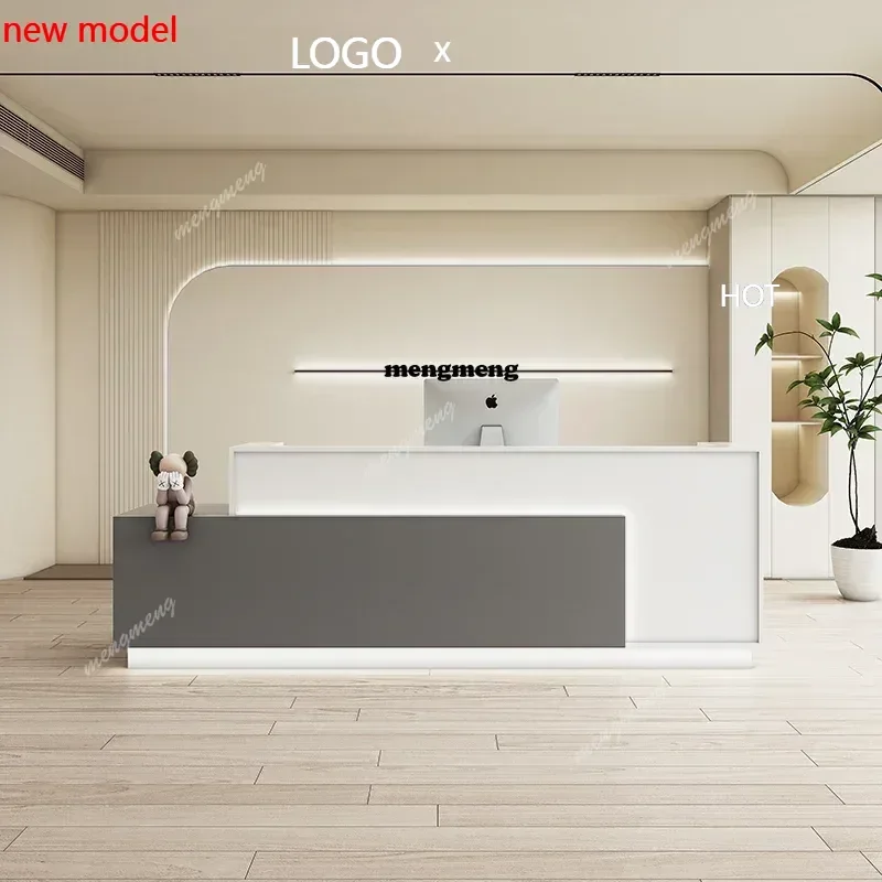 

H132 Современная дизайнерская стойка ресепшн для салона, простая стойка для супермаркета, представительский стол, мебель в постмодернистском стиле