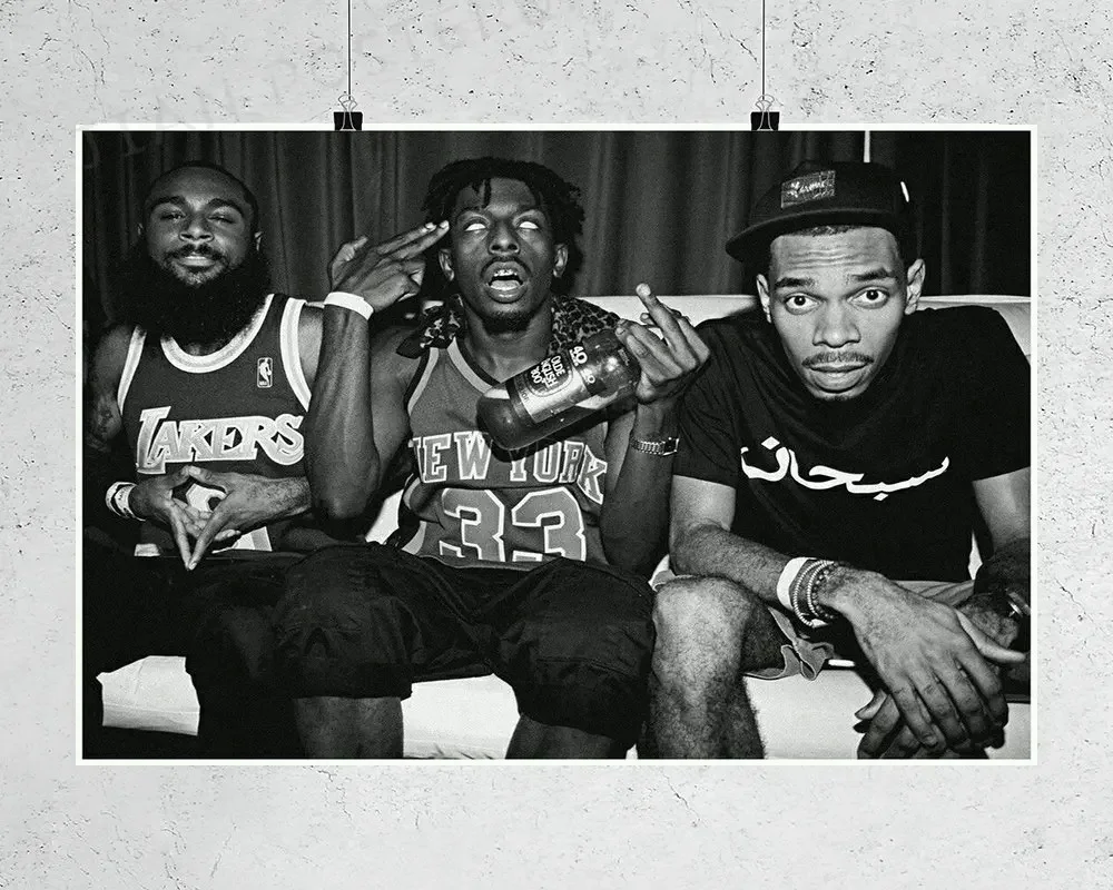 H360 Silk Poster Home Decoration Flatbush Zombies Hip Hop Rap Psychedelic Music 2 Wall Art Christmas Gift