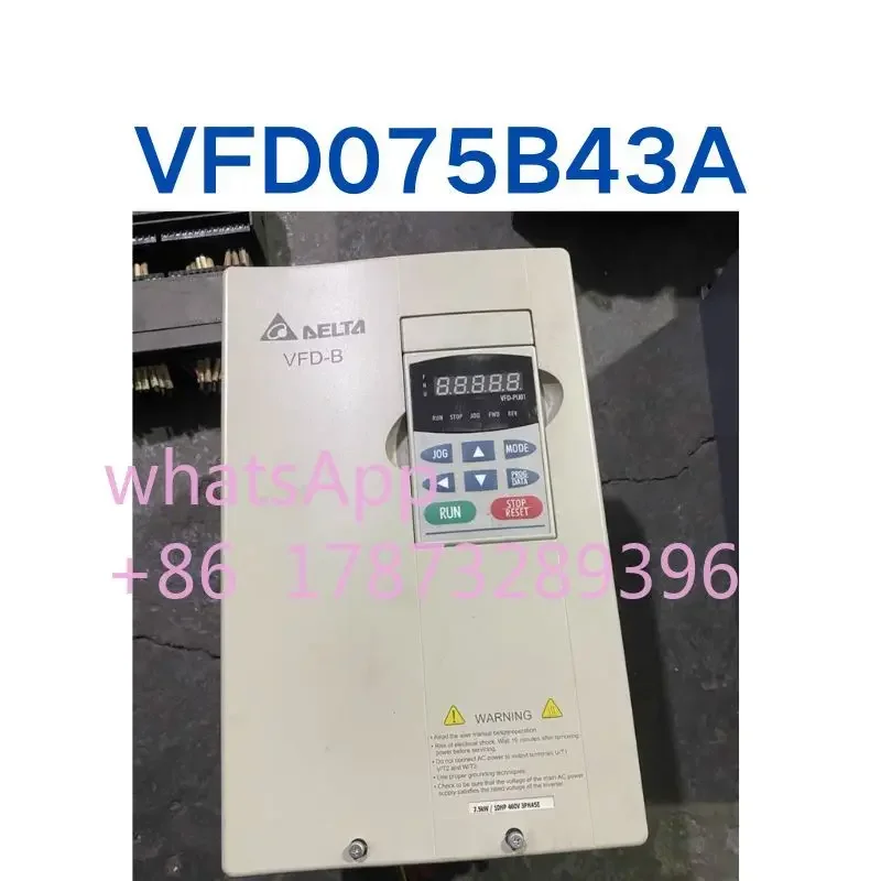 

Преобразователь частоты VFD075B43A б/у 7,5 кВт протестирован, ОК, функция неповрежденная