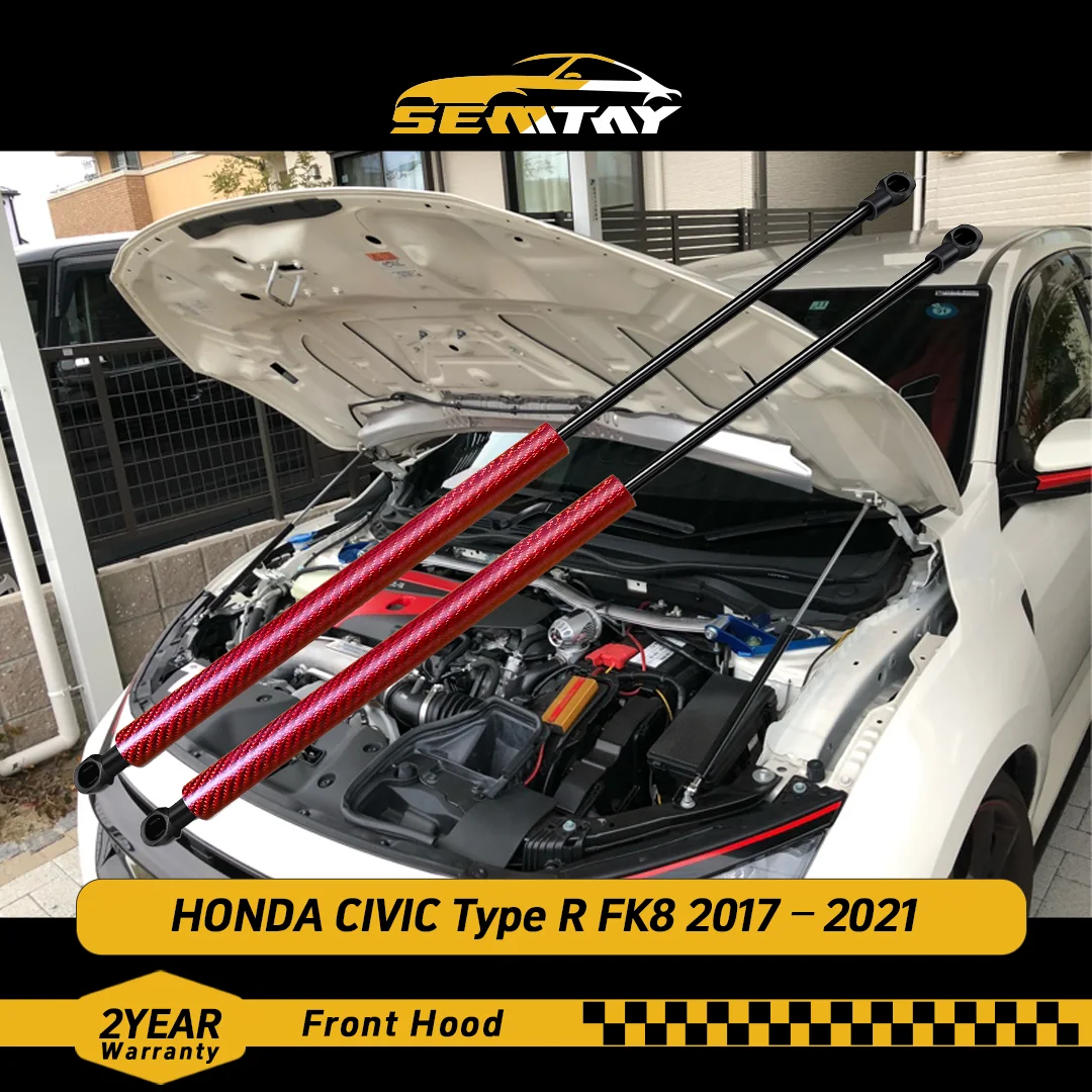 

Стойки капота SEMTAY для HONDA CIVIC Type R FK8 2017–2021, поддержка подъема капота, пружинные амортизаторы, демпфер