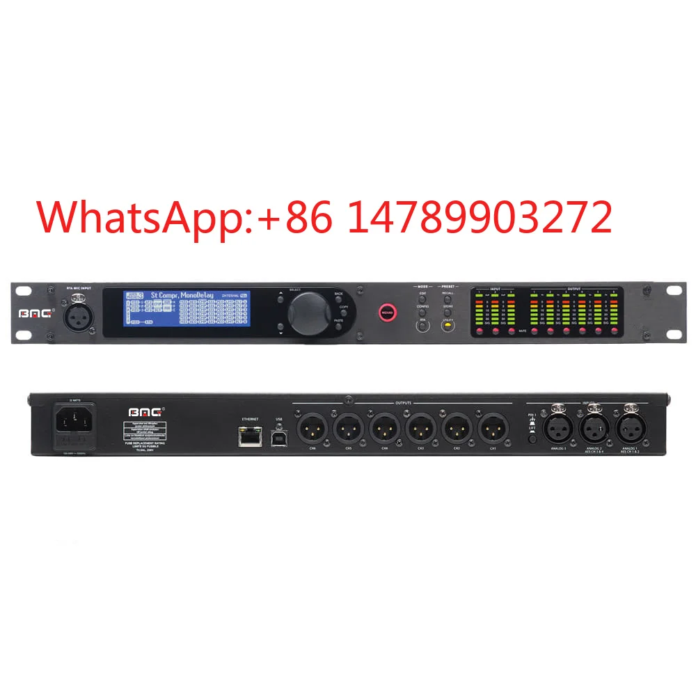 

3 In 6 Out Graphic Equalizer Stereo Processor Live Stage Performance Audio Equipment