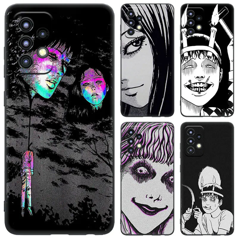 Horror Comic Junji ito Tomie Tees Black Case For Samsung A04S A12 A22 A32 A50 A51 A70 A71 A73 5G A03 Core A20E A21S A31 A41