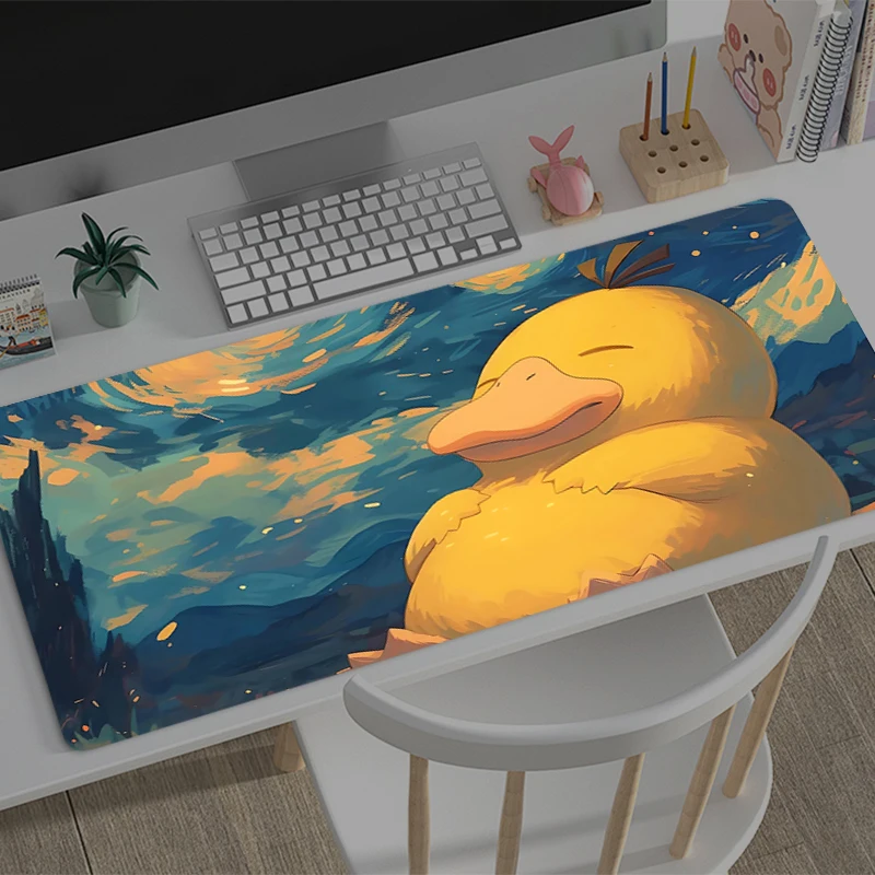 

Mouse pad Large P-Pokemons P-Psyducks rubber keyboard mouse carpet anti-slip gamer mouse pad laptop coaster PC HD Anime Mousepad