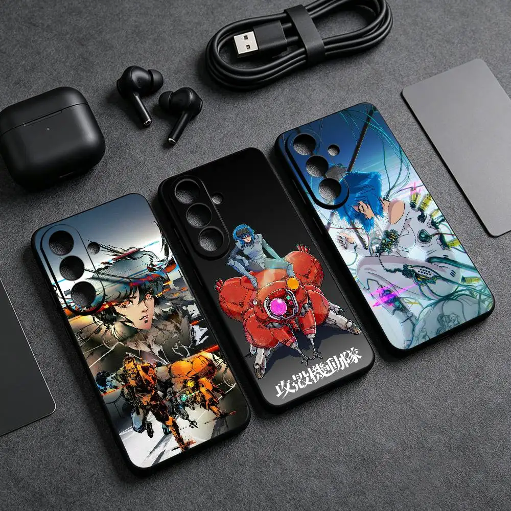 The G-Ghost In The S-Shell Anime Phone Case For Samsung S26 25 24 23 22 21 20 Ultra Plus 5G Black