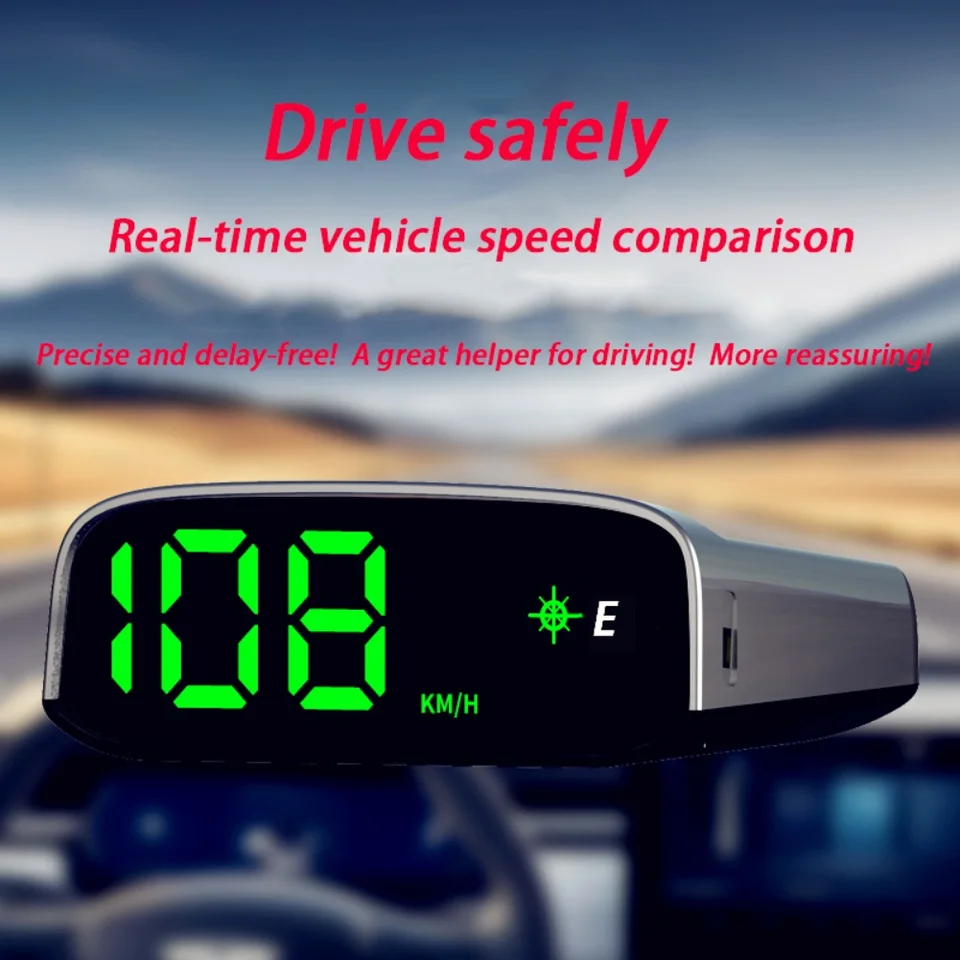 WIYETY Compteur De Vitesse Numérique HUD Universel Pour Voiture, Moto, Vélo - Affichage Tête Haute