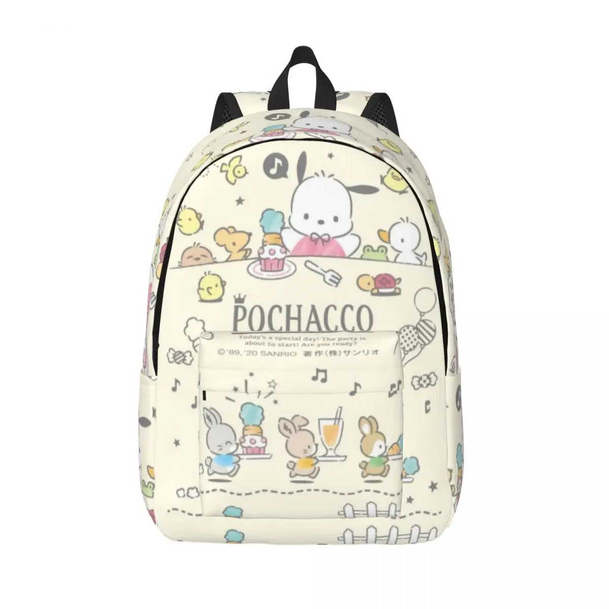 Pochacco New Fashion High Capacity Waterproof College Backpack Trendy Laptop Travel Book Bag