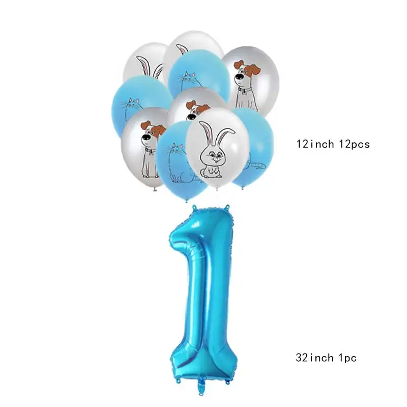 Das geheime Leben von Haustier Ballon Mädchen Geburtstag Party Dekoration liefert Ballon Baby Dusche Teller Tasse Hintergrund Dekor Geschenk