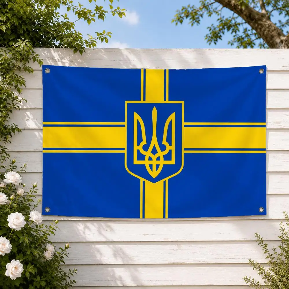 Flag of Ukraine Flags decor flag banner,wall hanging flag,indoor outdoor wall decor,yard garden porch patio