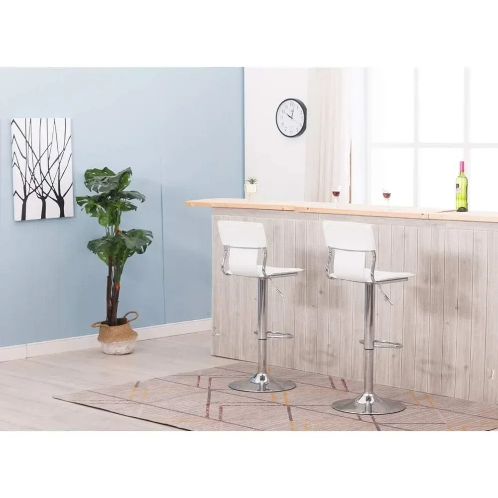 Adjustable Swivel Counter Bar Stool Chairs with Back Modern Bar Stools Suitable for Kitchen Bars Coffee Shops Economically