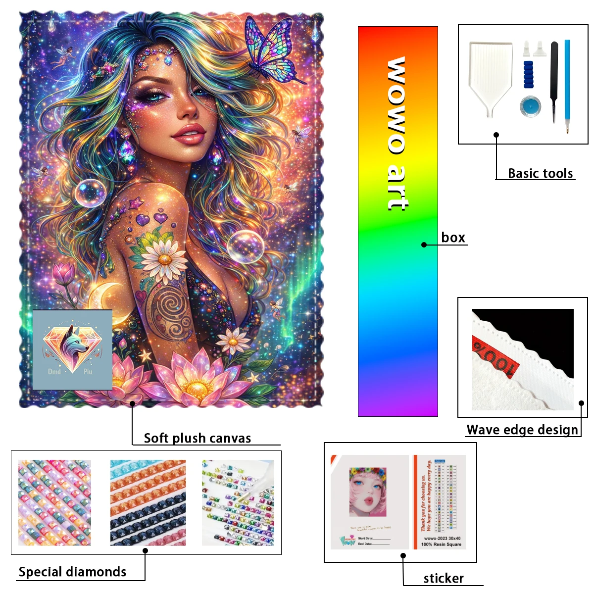 【piu-diamond-art】kit-de-tamponnage-diamante-100-resine-fd-ab-xc-motifs-fleurs-de-lotus-papillons-et-beautes-un-chef-d'œuvre-parfait-qui-vaut-le-coup-d'acheter