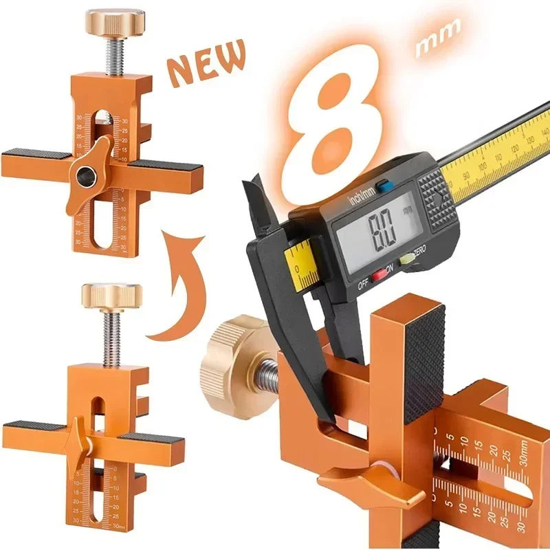 2 In1 Woodworking Cabinet Door Installation Jig Quick Positioning Panel Installation Rebounding Device Drilling Woodworking Tool