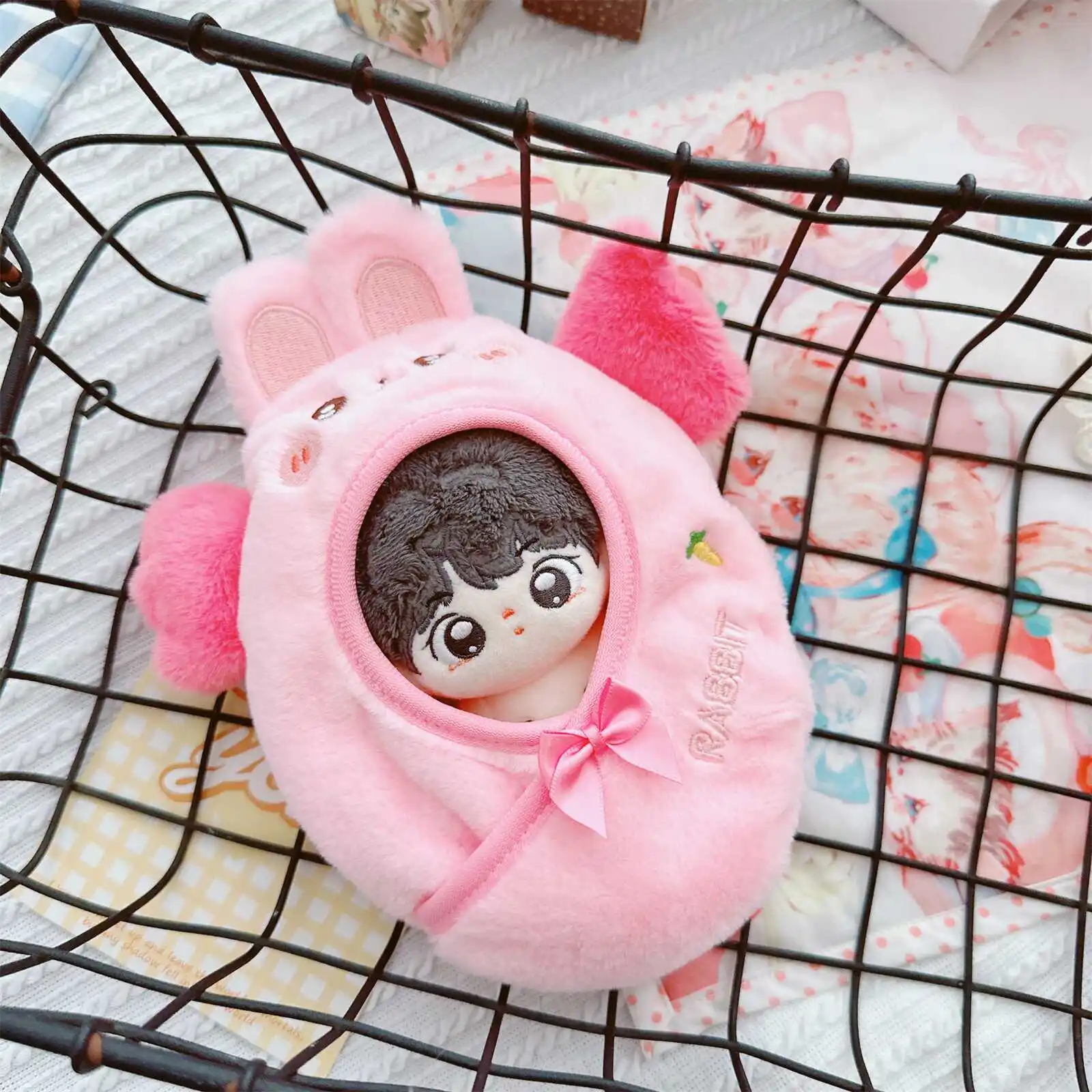 Baby clothes 10cm cotton doll 15cm wings beating sleeping bag clothes rabub clothes accessories change sleeping bag