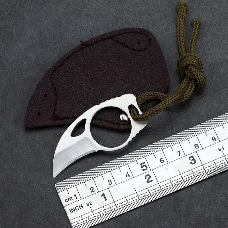 Necklace knife portable ring self-defense pendant unboxing knife stainless steel portable outdoor knife survival knife