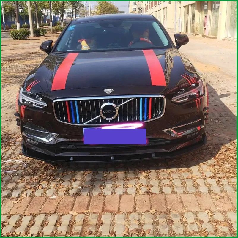 

Для Volvo S90 2016-2019: Защитная накладка-диффузор на передний бампер, декоративная накладка-спойлер, аксессуары для стайлинга автомобиля