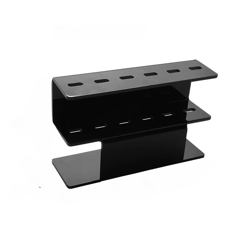 Pinça de cílios acrílica suporte de armazenamento 6 furos pinças segurar lash prateleira extensão feminino conveniente suporte ferramentas de maquiagem