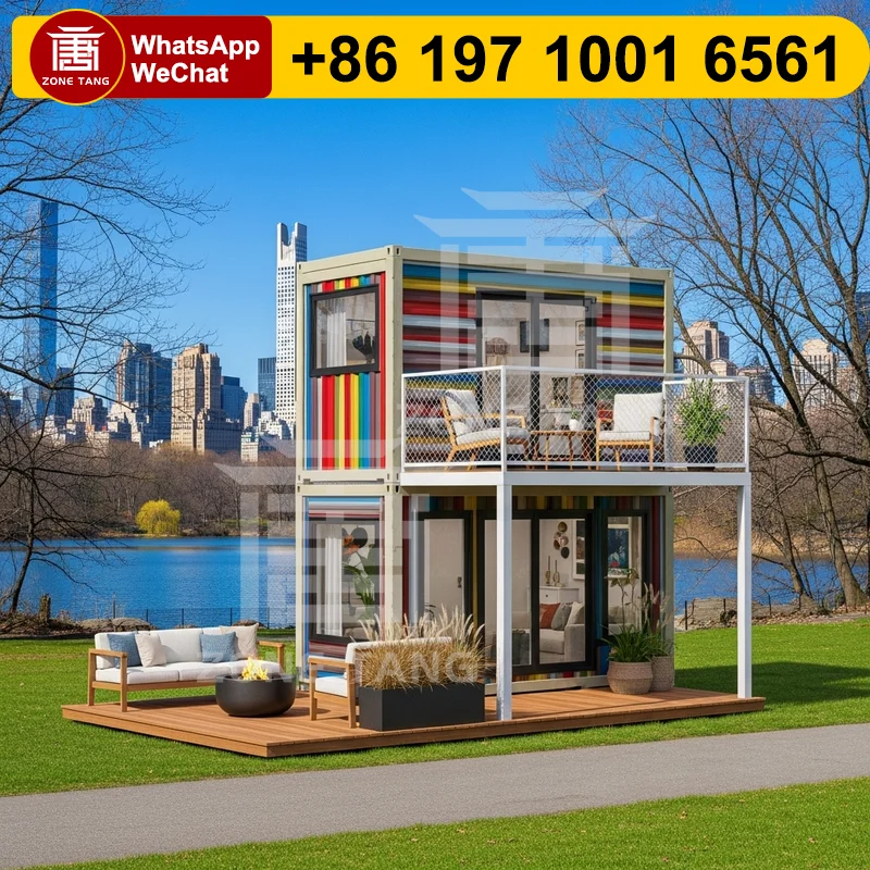 

Readymade Homes Beautiful Container Houses Durability Customize Color Factory Prefabrication Flat Pack Home Urban Living Durable