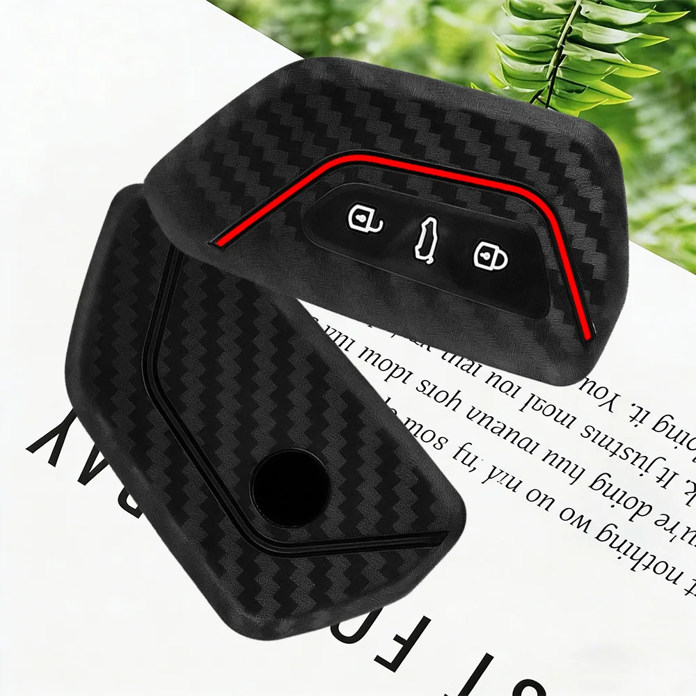 Silicone Key Case Funda Llave for VW Volkswagen Golf 8 for Seat Leon 2021 Cupra Formentor for Skoda A8 Octavia Mk8 Cover Key Fob