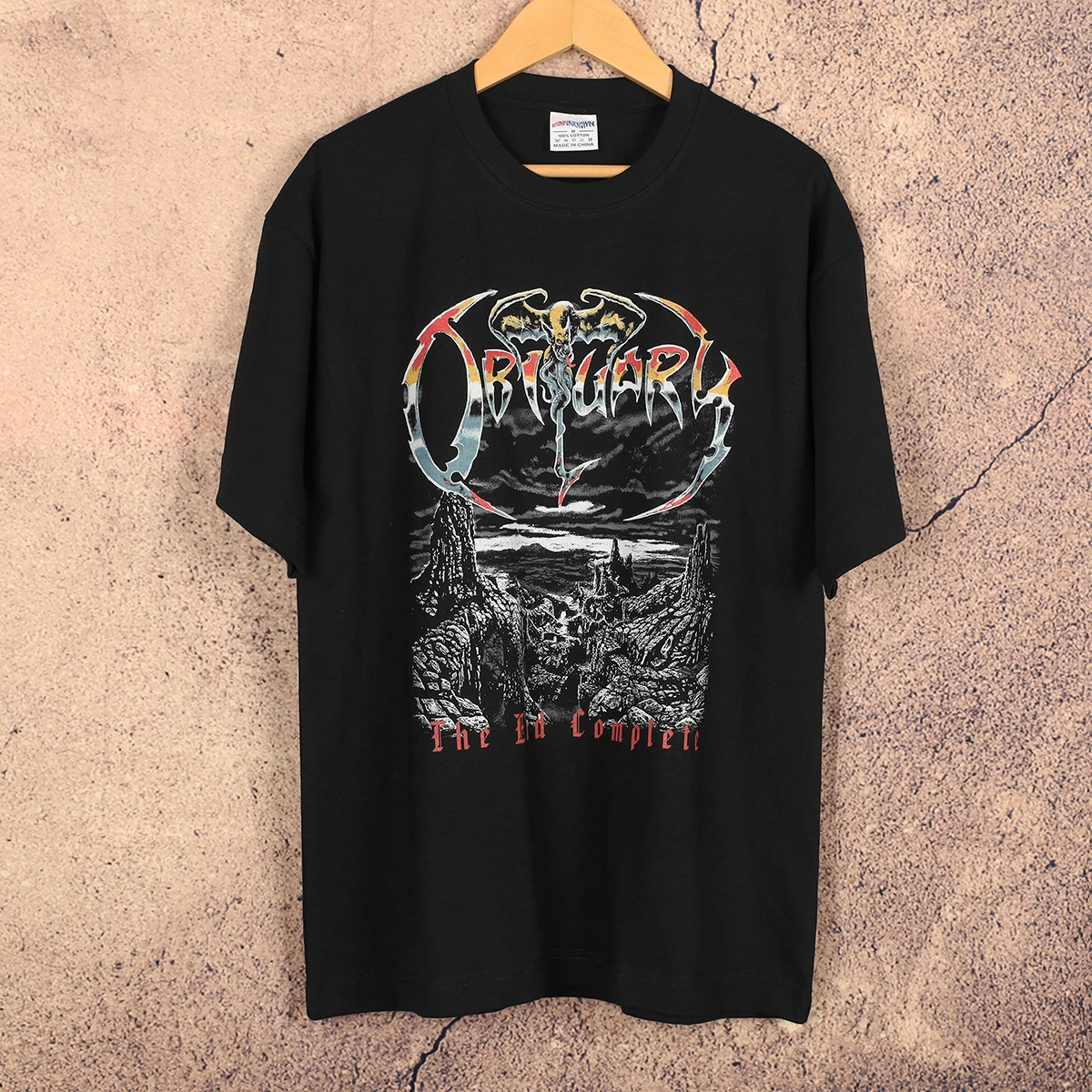 Camiseta Obituary The End Complete Death Metal Band Morbid Angel Deicide, Camisetas Gráficas de Manga Corta de Algodón Unisex para Hombre