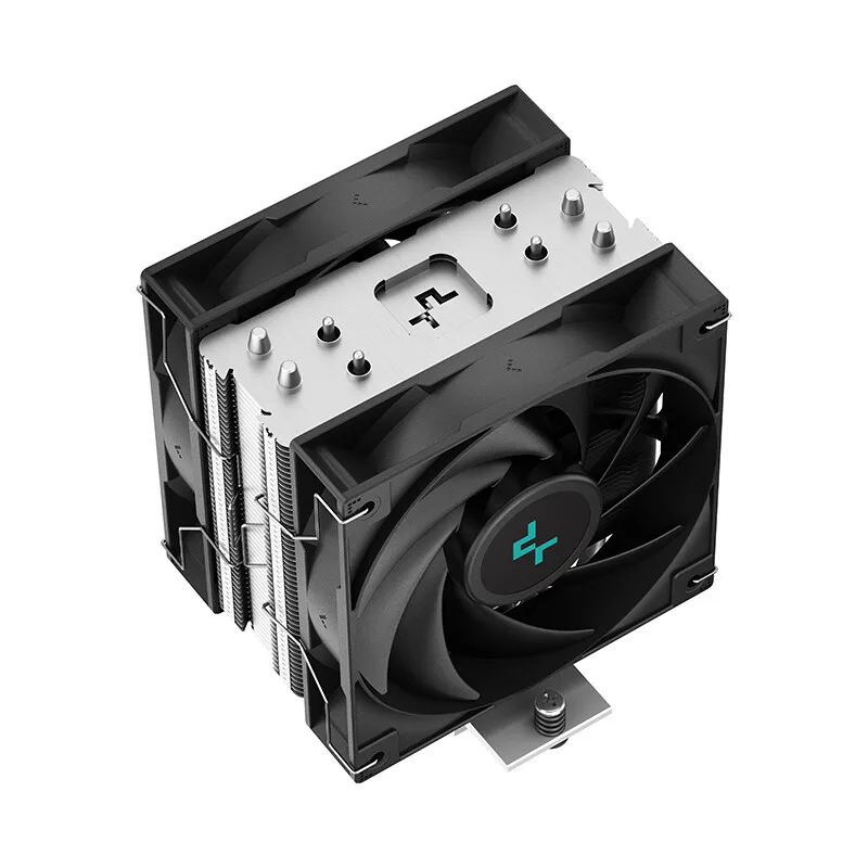 DeepCool AG400 PLUS V5 에어 쿨러 TDP 220W 4 히트 파이프 CPU 쿨러, 듀얼 선풍기 1700 AM5 AM4 프로세서 쿨러, 컴퓨터 방열판