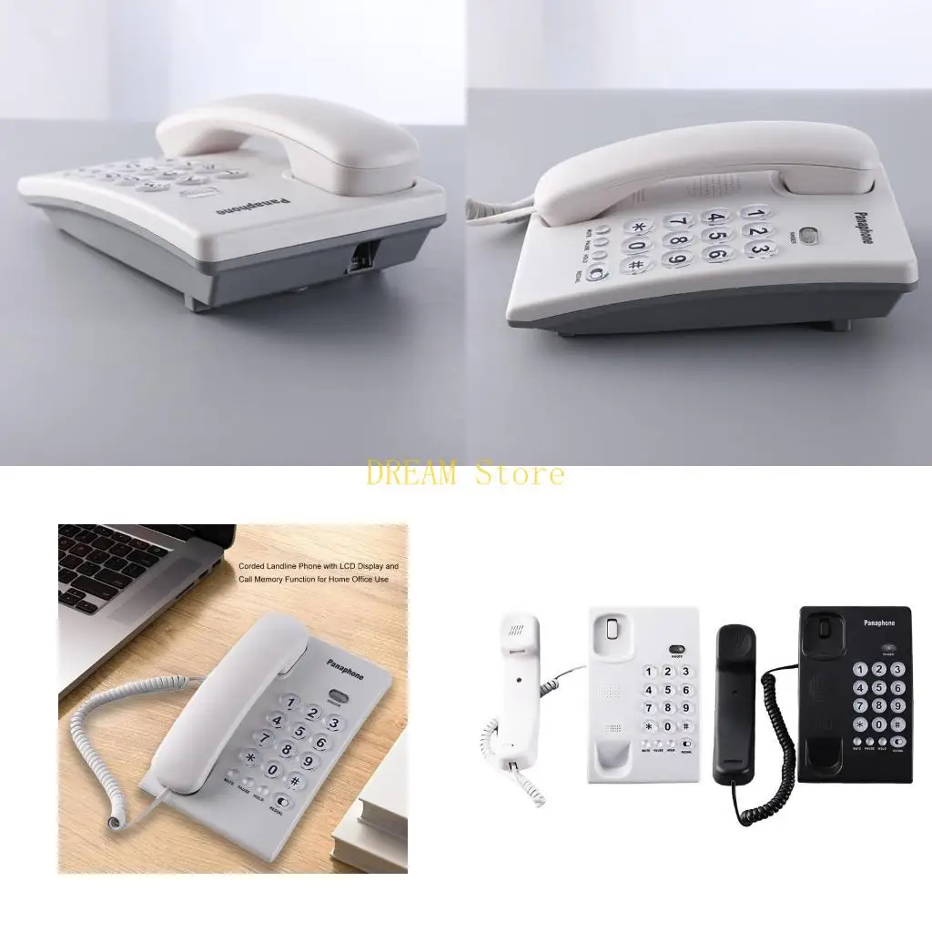 Big Button Telephone Fixed Landline Phone with Redial Corded Telephone Not Need Battery for Home Hotel Offices best sale