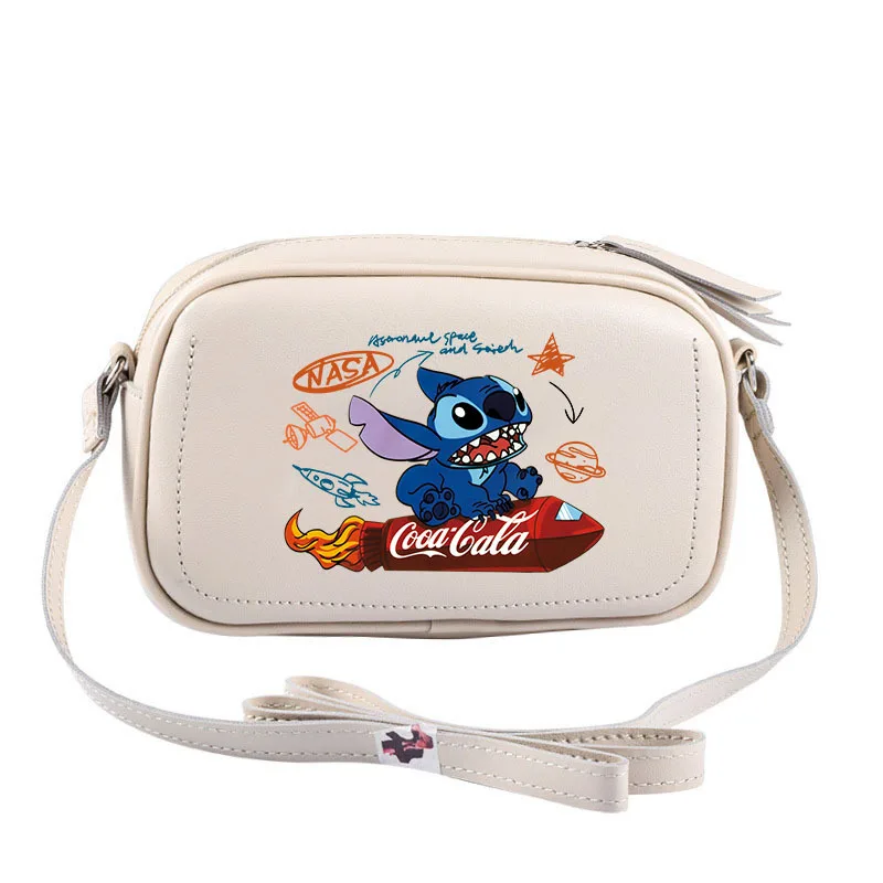 Anime Peripheral Stitch Crossbody Bag Versatile Small Square Bag Korean Style Women\'s Bag Student Shoulder Bag Campus Bag