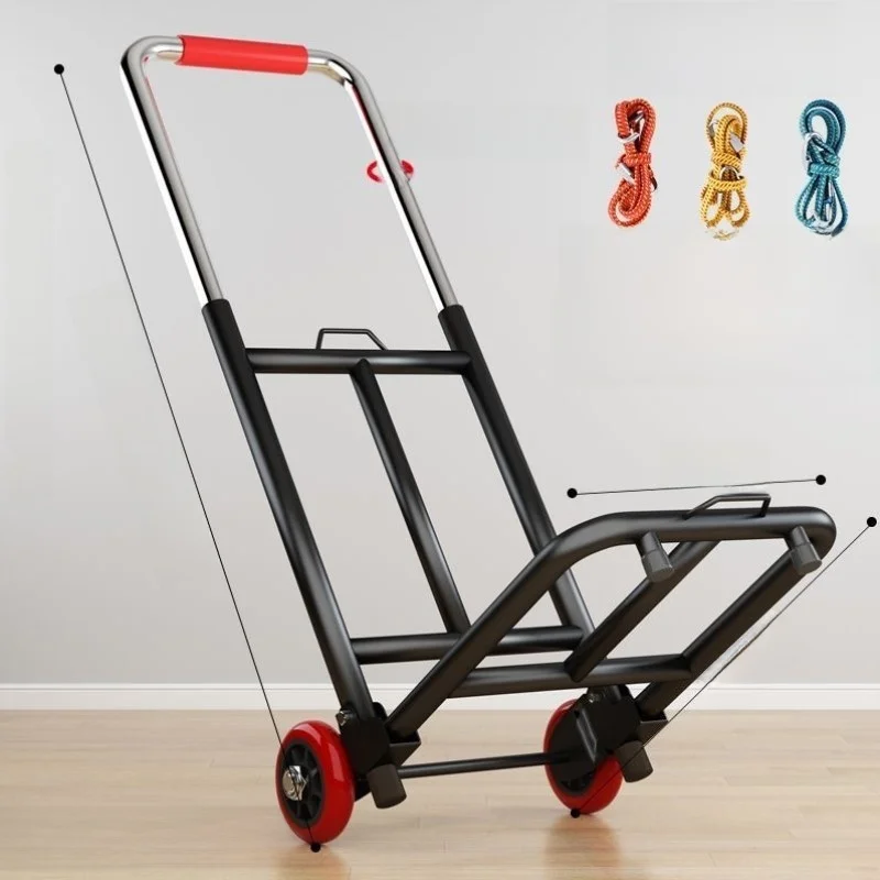 ポータブルショッピングカート小型手引きカートスタッキング家庭用移動トラック階段登り野菜購入屋台
