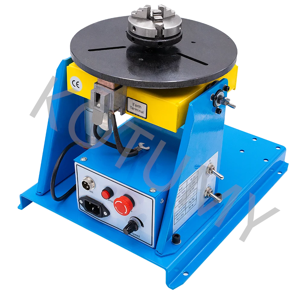 110/220V Small Automatic Turntable Rotary Table Robot  Welding Positioner for Sale with K01-65 Chuck