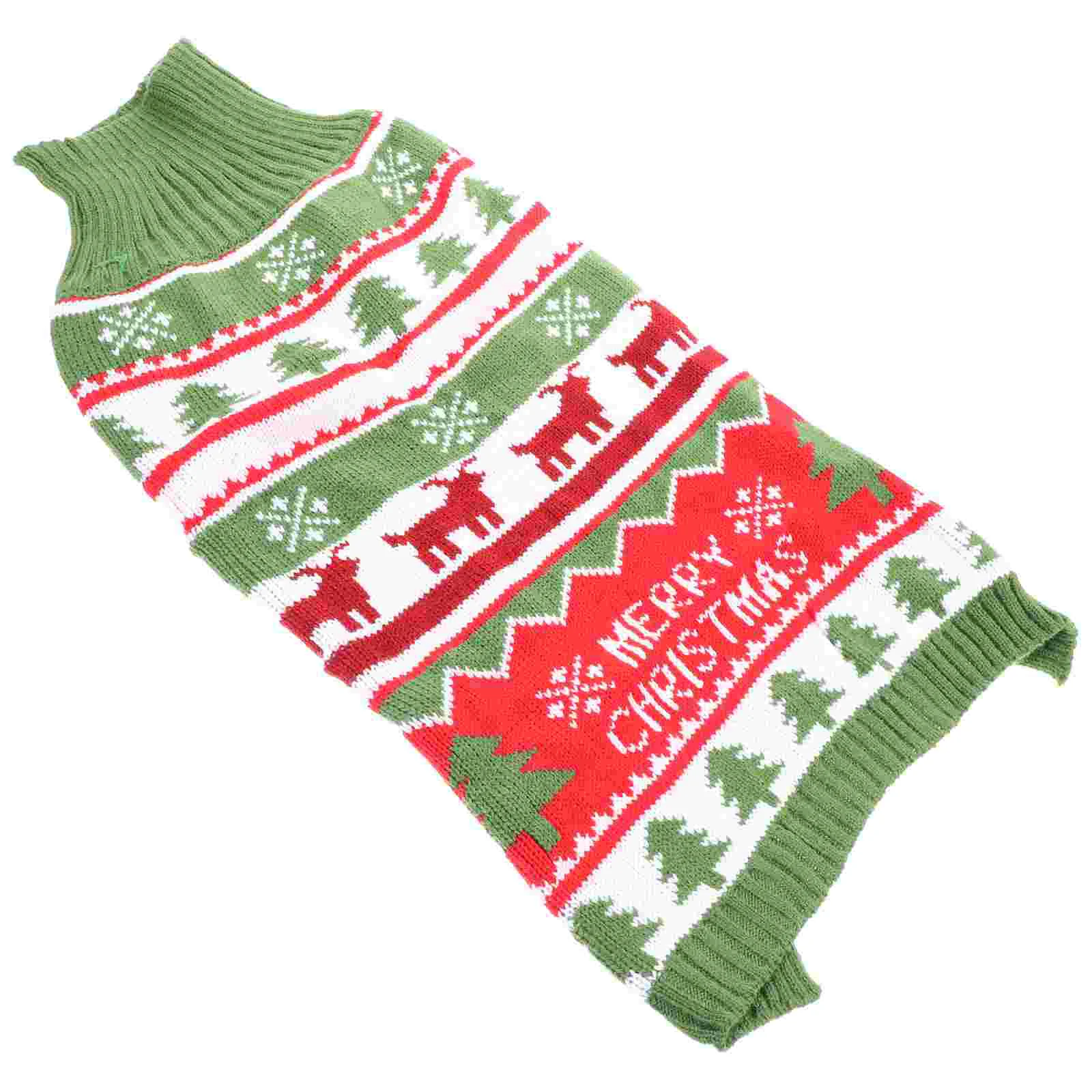 

Turtleneck Tunic Sweater Pet Dog Christmas Costume Dog's Clothes for Suit Sweaters