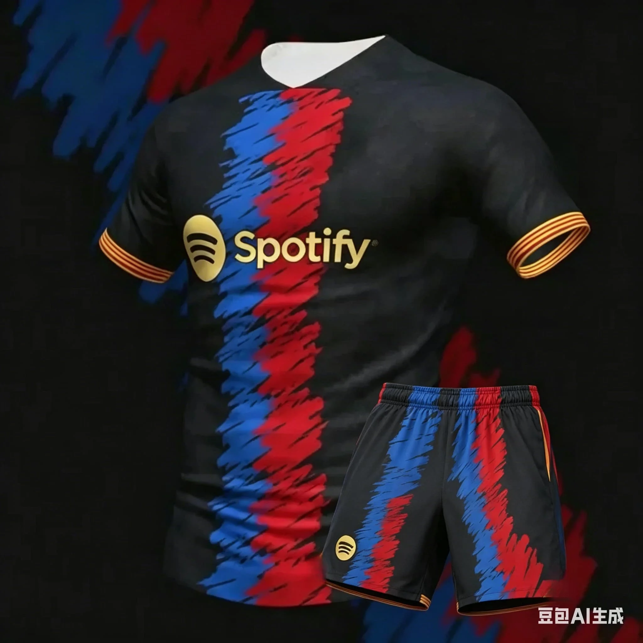 Conjunto de Camiseta de Fútbol Edición Especial Verano Barcelona para Hombre, Cómodo, Transpirable, de Secado Rápido, para Motociclismo y Entrenamiento