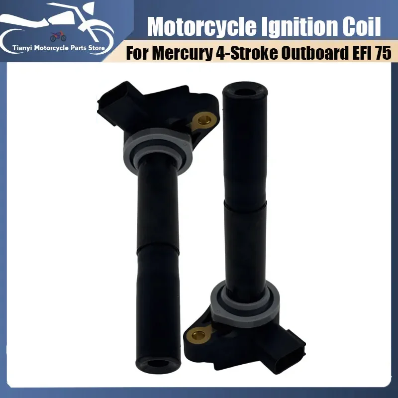 4PCS Ignition Coils For Mercury Mercruiser 4-Stroke Outboard 75 80 90 100 115 EFI 135 150 200 225 250 275 300 Verado 880615T01