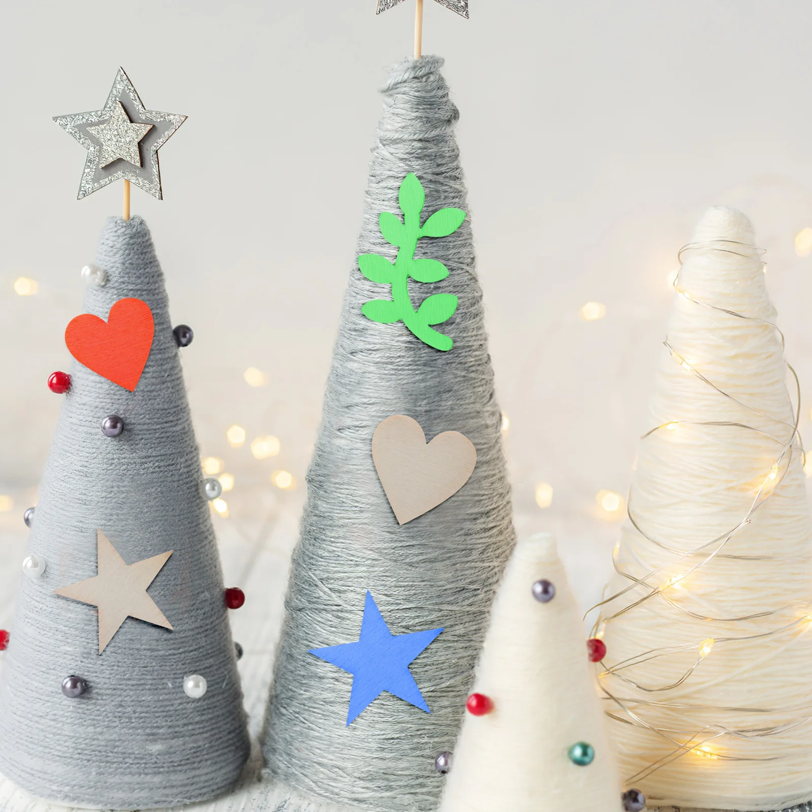 

150Pcs Birthday Wood Cutouts Unfinished Mini Shapes for DIY Crafting Painting Cake Topper Decorations Happy Birthday Ornaments