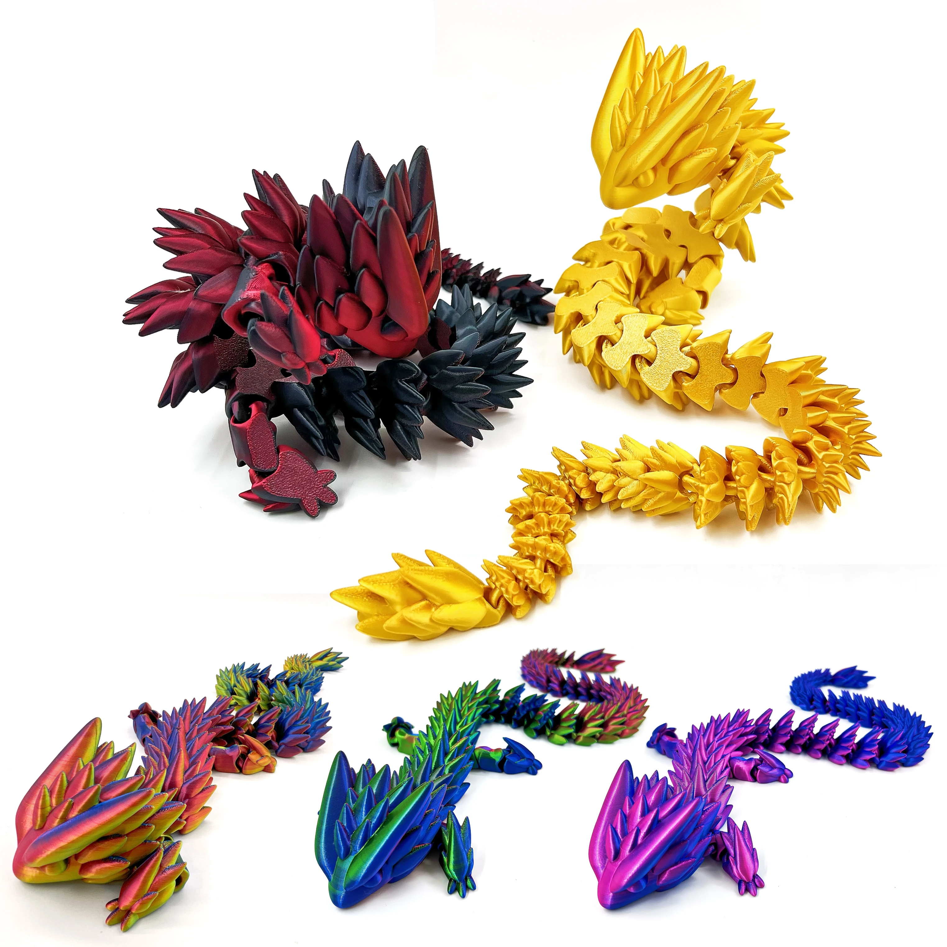 

3D printed 53cm Dragon Emperor model statue, ideal Christmas gift, office and room desktop home decoration statue