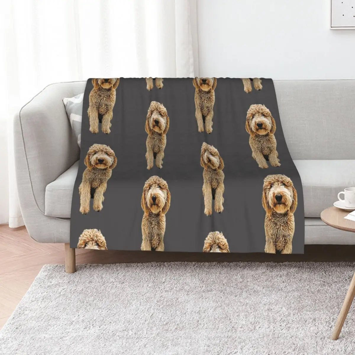 Labradoodle Golden Doodle Throw Blanket Baby Moving valentine gift ideas Cute Polar Extra Large Throw Blankets