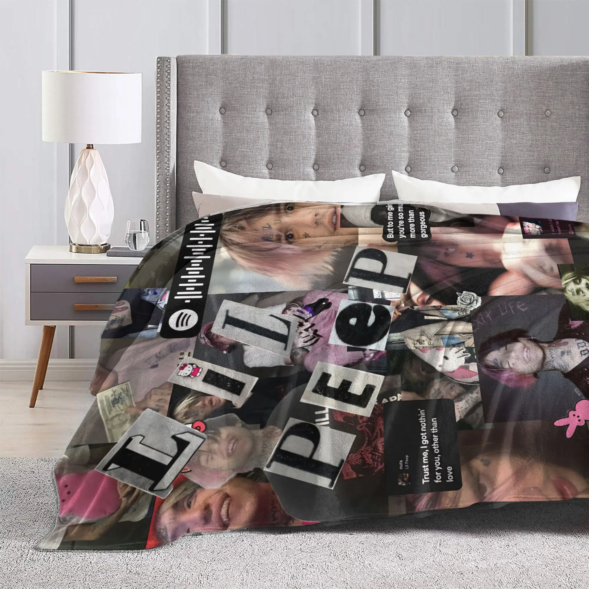 بطانيات ليل بيب كول مغني الراب سوبر لينة الصوف لطيف الحاضر رمي البطانيات لحاف #6