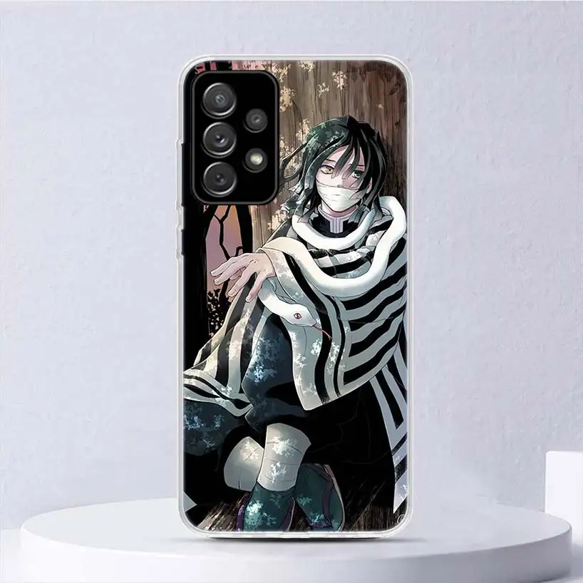 Demon Slayer Iguro Obanai miękkie etui do Samsung Galaxy A52 A53 A54 A32 A34 A22 A24 A12 A14 etui na telefon A33 A23 A13 A02S A03S A04