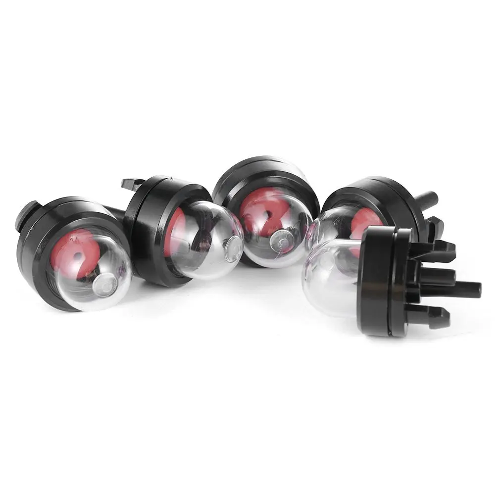 5PCS blowers White Transparent Brushcutter Clear Bulb tool Chainsaws Trimmer Carburetor Oil bubble Fuel Pump Carburetter Primer
