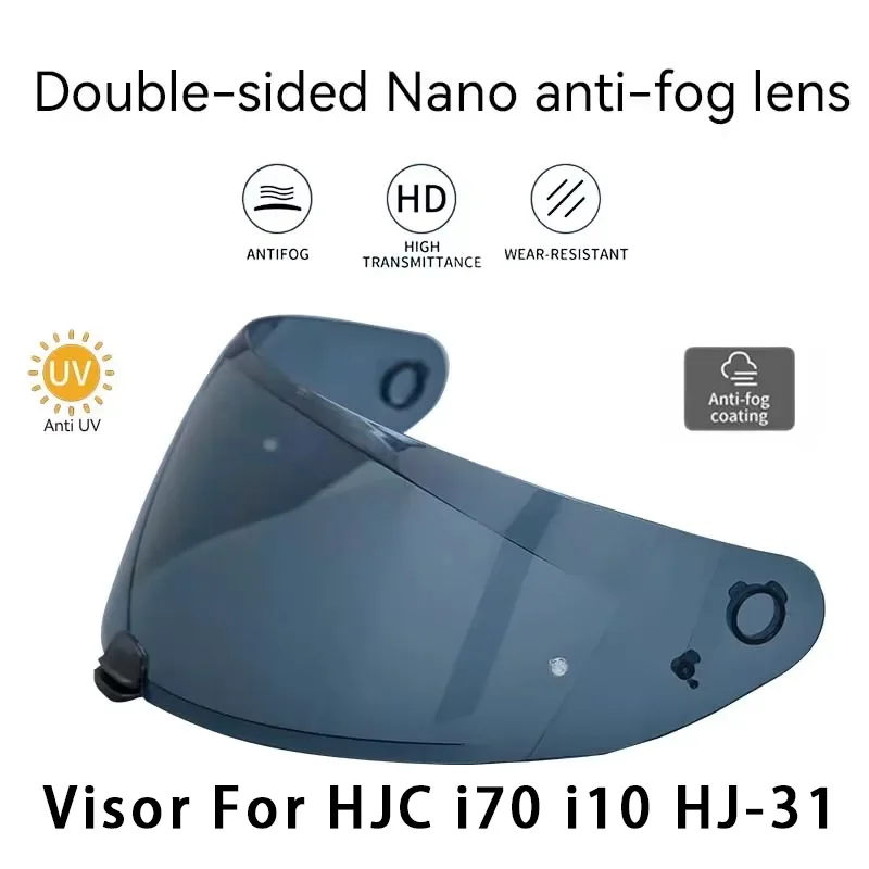 Helmet Visor for  HJC i70 i10 HJ-31 Motorcycle Double-sided Nano Anti-fog Lens Shield Motorbike Accessorie Winter lenses Glasses