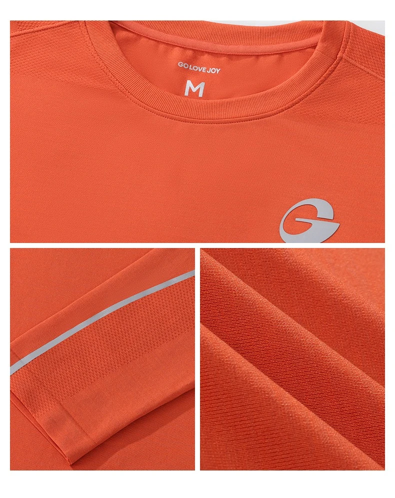 Otoño/Invierno correr camisa deportiva de manga larga ropa de entrenamiento transpirable al aire libre senderismo Fitness capa Base térmica