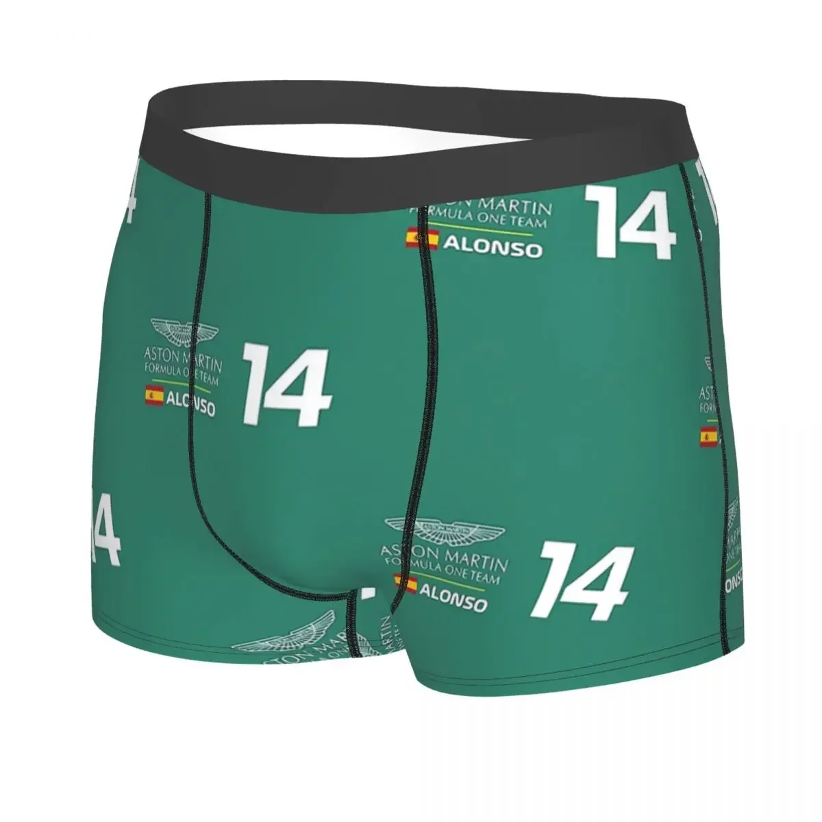 Fernando Alonso 14 - Formula One2 Men's Boxer Briefs Highly Breathable Underpants Top Quality Print Shorts Birthday Gifts