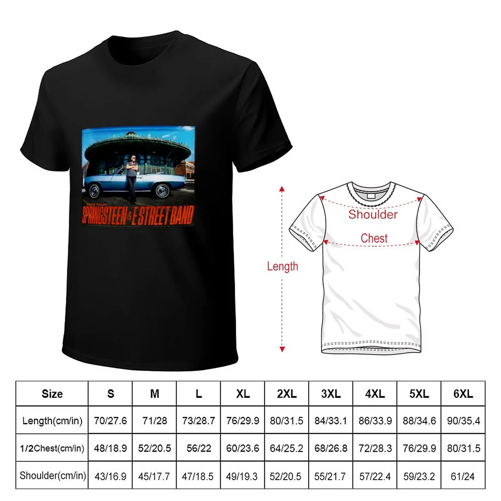 Springsteen Tour Band Street 2023 Bennet T-Shirt anime clothes graphic t shirt blank t shirts man clothes t shirts for men